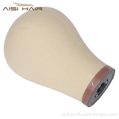 Aisi Hair Canvas Block Head Mannequin Head Weft Wig Display Style Styling Manikin Head Cork Inside Dryer Free Gifts